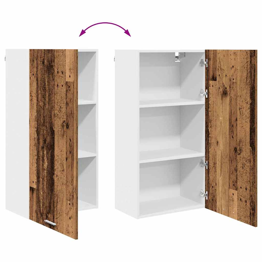 Armadio pensile Legno Antico e Bianco 50 x 31 x 100 cm