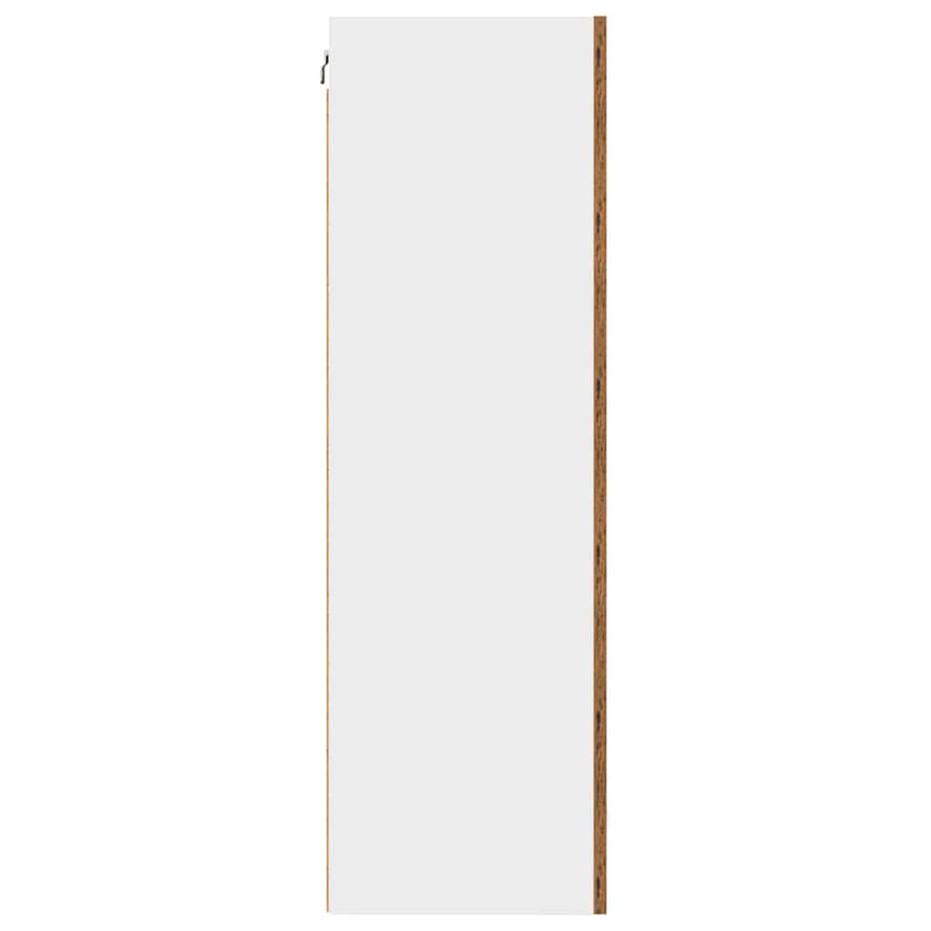 Armadio pensile Legno Antico e Bianco 50 x 31 x 100 cm | homemem39