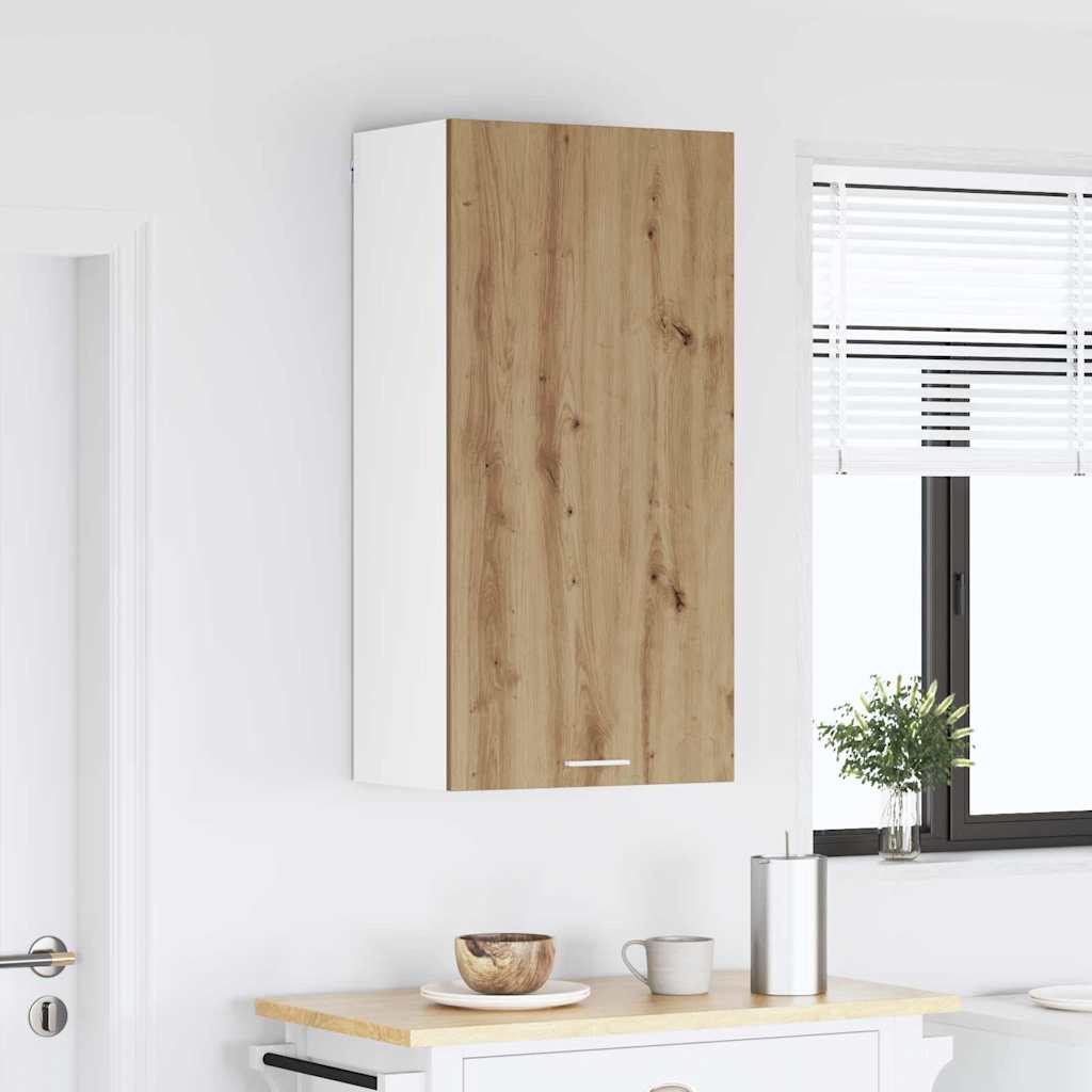 Armadio pensile Rovere Artigiano e Bianco 50 x 31 x 100 cm | homemem39