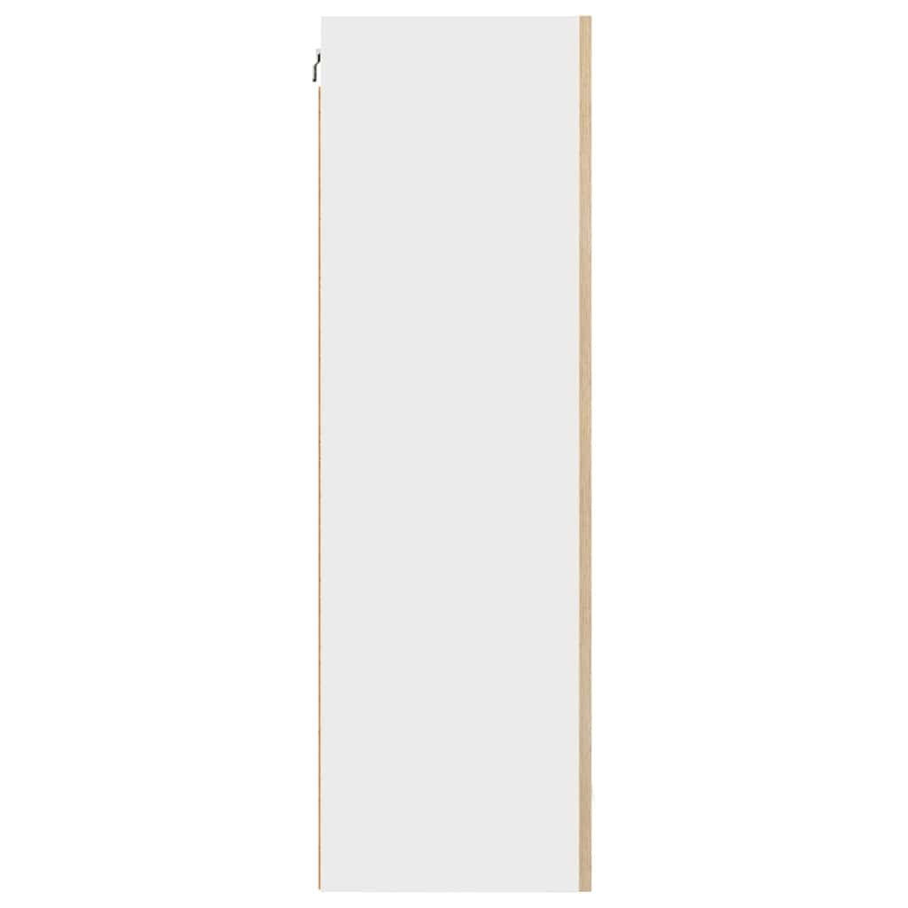 Armadio pensile Rovere Artigiano e Bianco 50 x 31 x 100 cm | homemem39