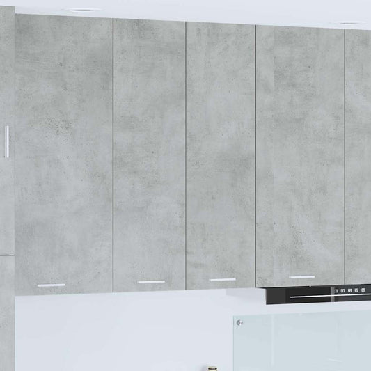 Armadio pensile con porta Grigio cemento 60 x 31 x 100 cm
