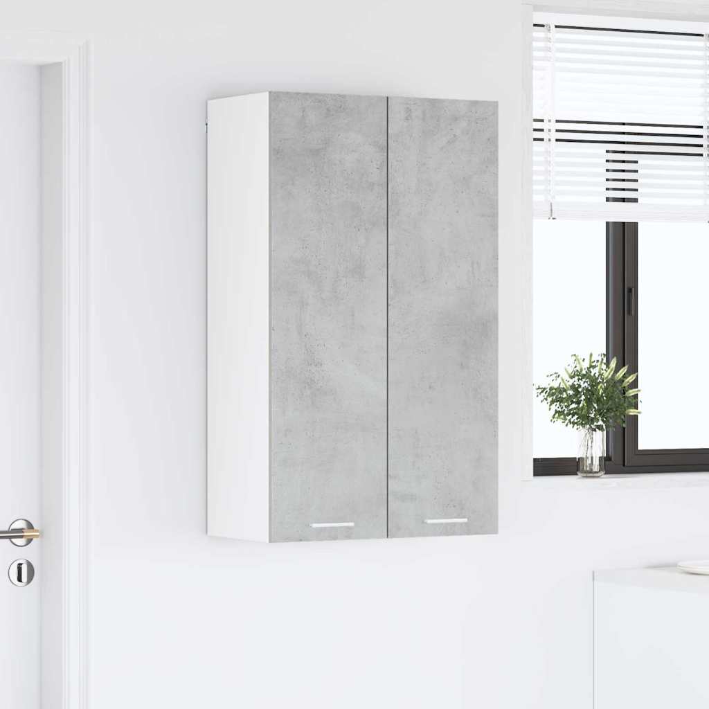Armadio pensile con porta Grigio cemento 60 x 31 x 100 cm | homemem39