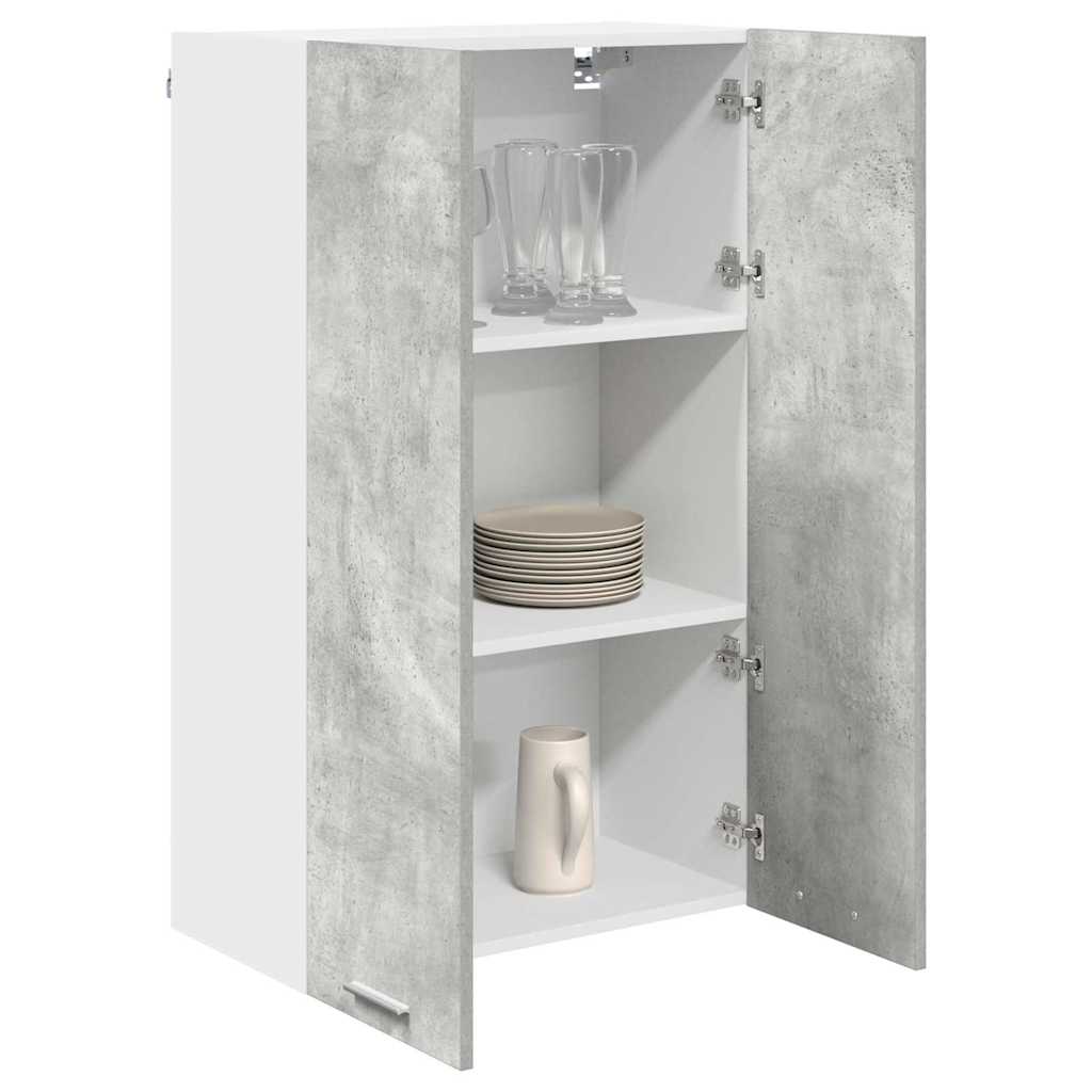 Armadio pensile con porta Grigio cemento 60 x 31 x 100 cm