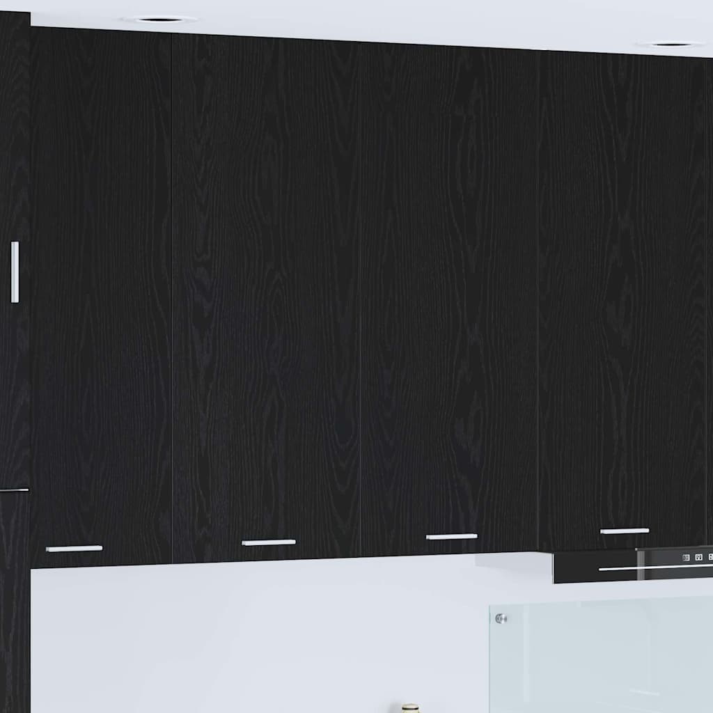 Armadio pensile Rovere Nero 80 x 31 x 100 cm Legno multistrato | homemem39