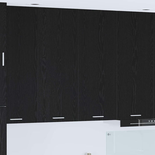 Armadio pensile Rovere Nero 80 x 31 x 100 cm Legno multistrato | homemem39