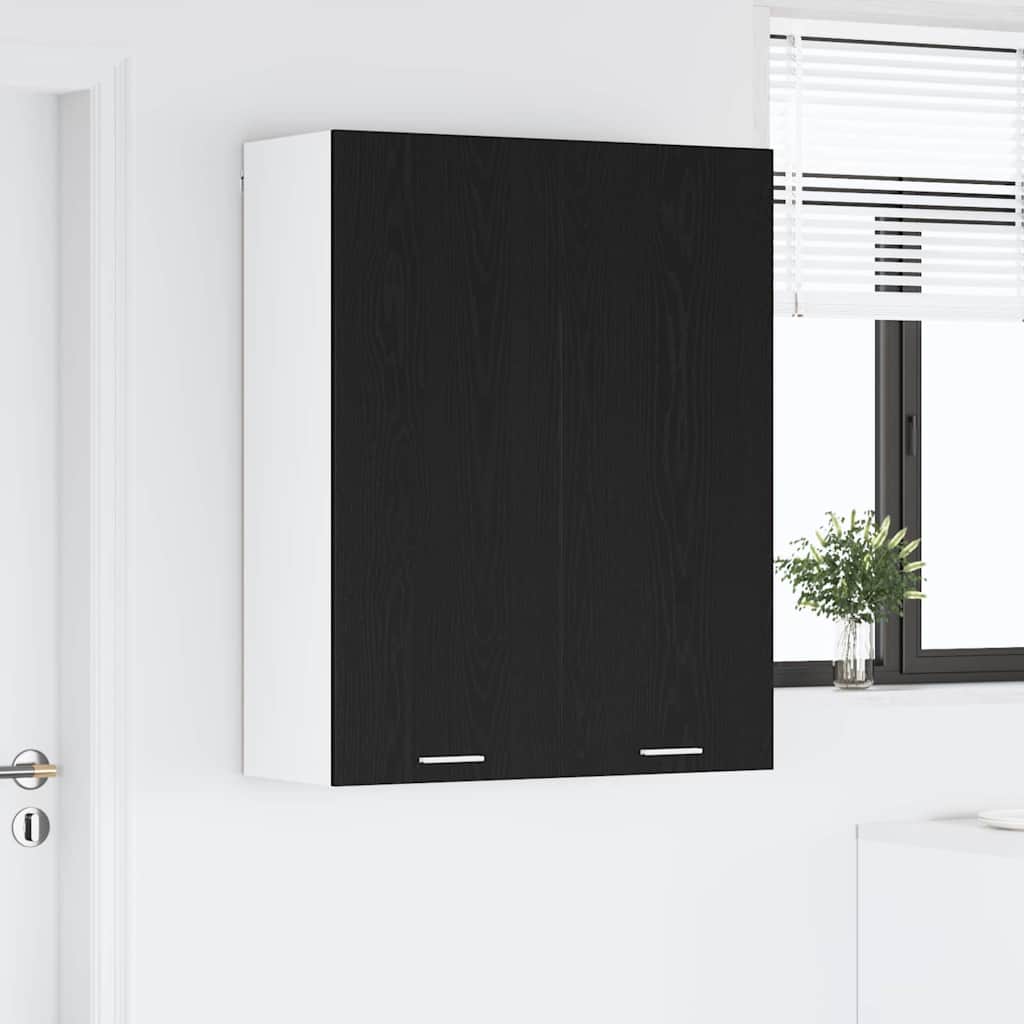 Armadio pensile Rovere Nero 80 x 31 x 100 cm Legno multistrato | homemem39