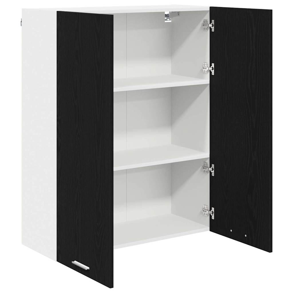 Armadio pensile Rovere Nero 80 x 31 x 100 cm Legno multistrato