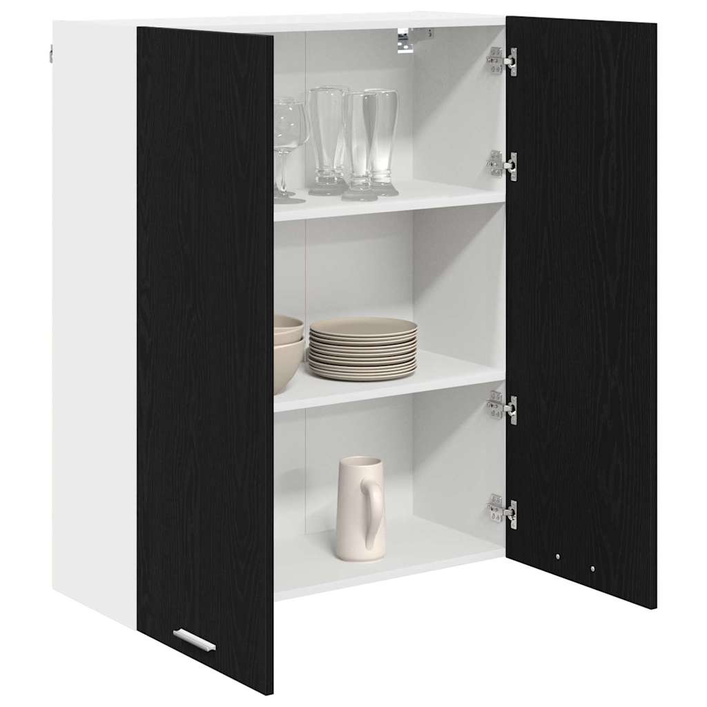 Armadio pensile Rovere Nero 80 x 31 x 100 cm Legno multistrato | homemem39