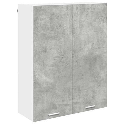 Armadio pensile con porta Grigio cemento 80 x 31 x 100 cm