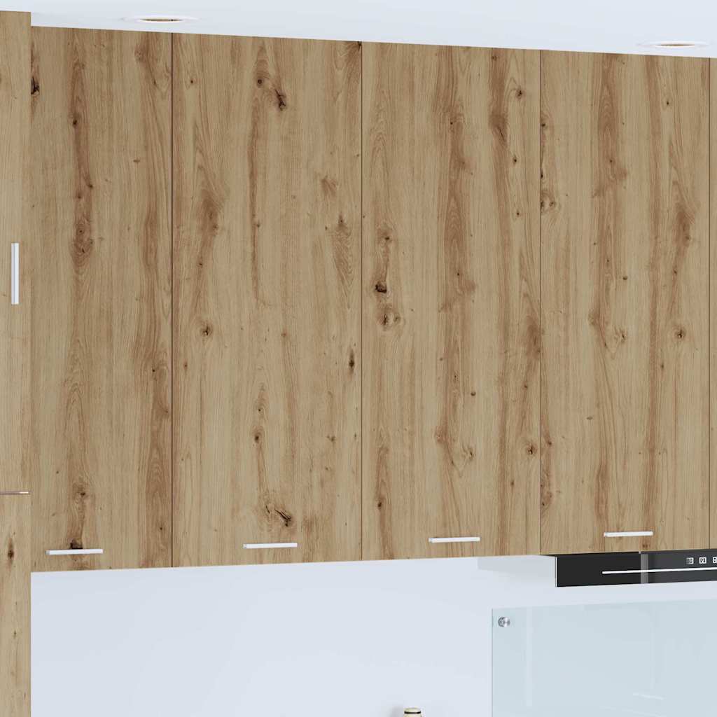 Armadio pensile con porta Rovere artigianale 80 x 31 x 100 cm | homemem39