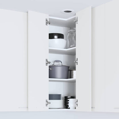 Armadio pensile Bianco 57 x 57 x 100 cm Legno multistrato | homemem39