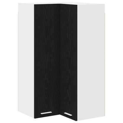 Armadio pensile con porta Rovere Nero e Bianco 57 x 57 x 100 cm | homemem39