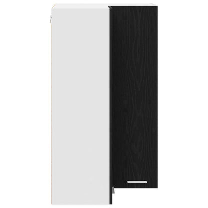 Armadio pensile con porta Rovere Nero e Bianco 57 x 57 x 100 cm | homemem39