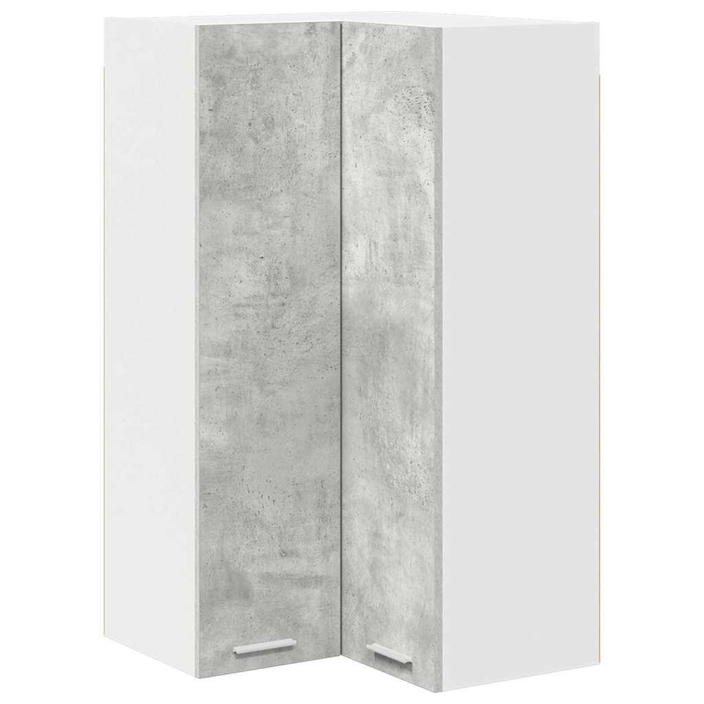 Armadio pensile Grigio Cemento e Bianco 57 x 57 x 100 cm | homemem39
