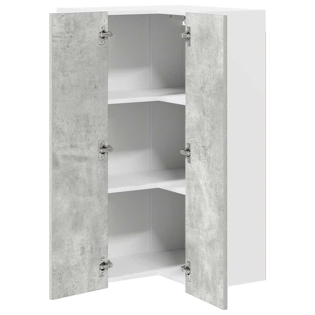 Armadio pensile Grigio Cemento e Bianco 57 x 57 x 100 cm | homemem39
