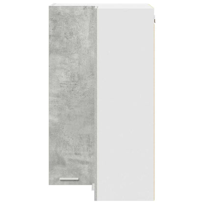 Armadio pensile Grigio Cemento e Bianco 57 x 57 x 100 cm | homemem39