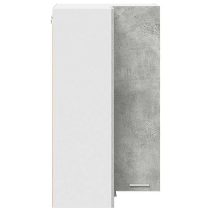 Armadio pensile Grigio Cemento e Bianco 57 x 57 x 100 cm | homemem39