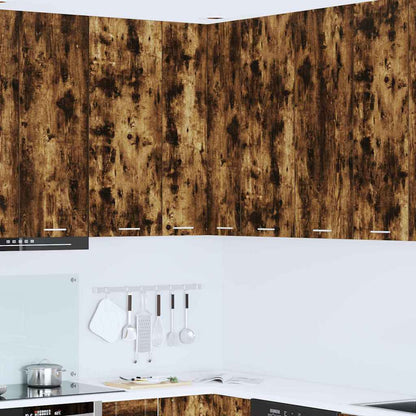 Armadio pensile Rovere Affumicato e Bianco 57 x 57 x 100 cm | homemem39