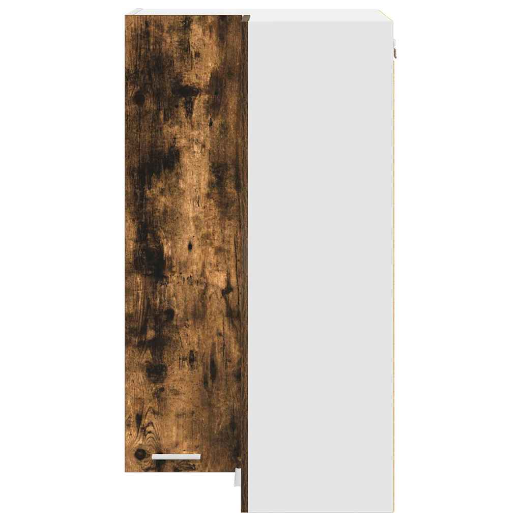 Armadio pensile Rovere Affumicato e Bianco 57 x 57 x 100 cm | homemem39