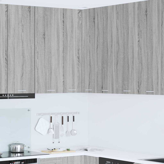 Armadio pensile Grigio Sonoma e Bianco 57 x 57 x 100 cm | homemem39