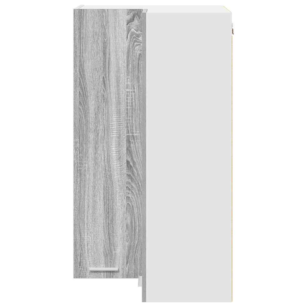 Armadio pensile Grigio Sonoma e Bianco 57 x 57 x 100 cm | homemem39