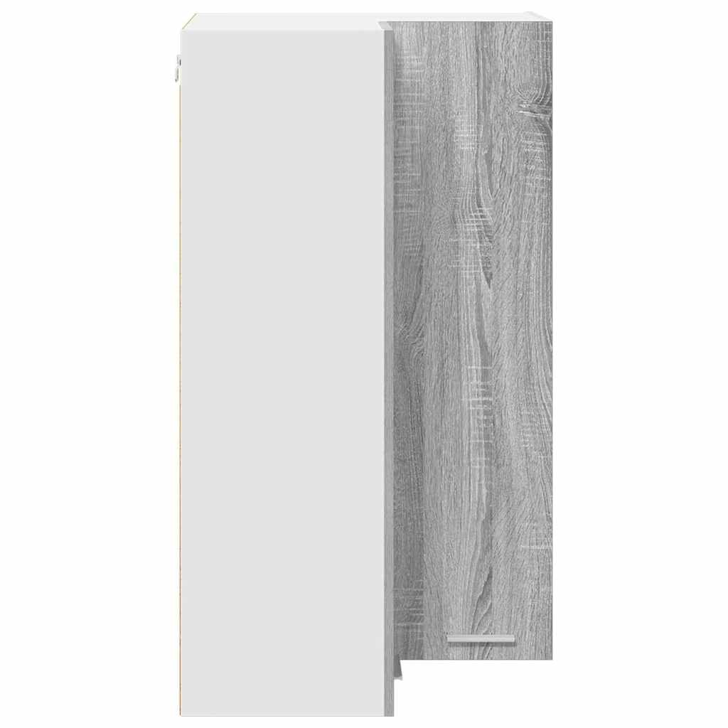 Armadio pensile Grigio Sonoma e Bianco 57 x 57 x 100 cm | homemem39
