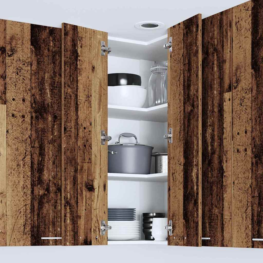 Armadio pensile Legno Antico e Bianco 57 x 57 x 100 cm | homemem39