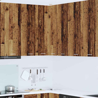 Armadio pensile Legno Antico e Bianco 57 x 57 x 100 cm | homemem39