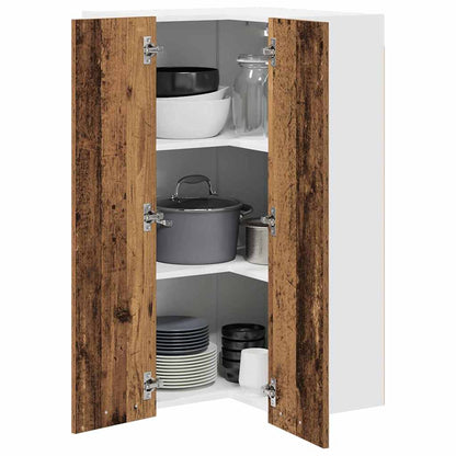 Armadio pensile Legno Antico e Bianco 57 x 57 x 100 cm | homemem39