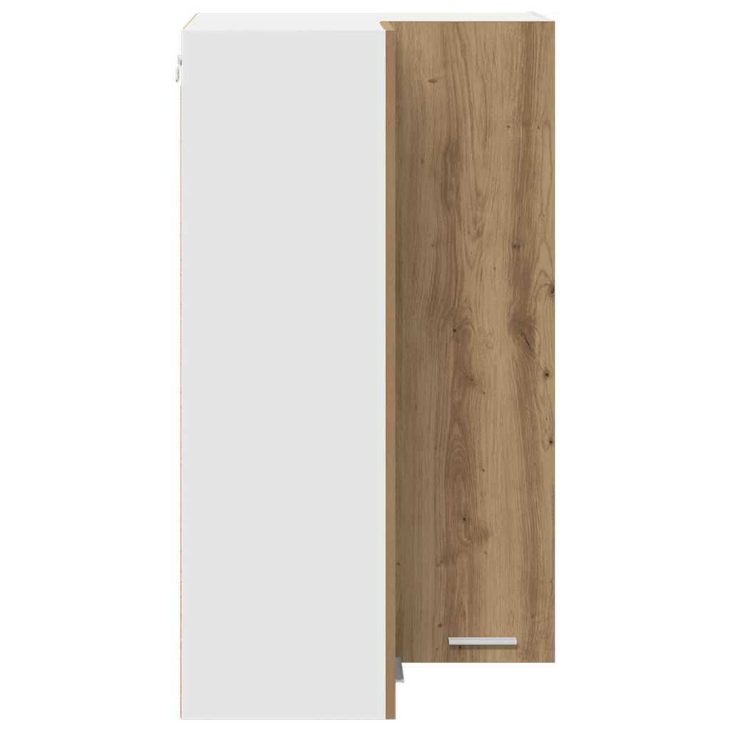 Armadio pensile Rovere Artigiano e Bianco 57 x 57 x 100 cm | homemem39