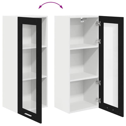 Armadio pensile Rovere Nero 40 x 31 x 100 cm Legno multistrato