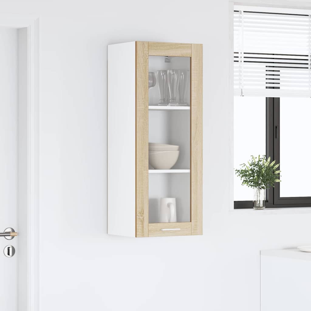 Armadio pensile con porta Rovere Sonoma 40 x 31 x 100 cm | homemem39