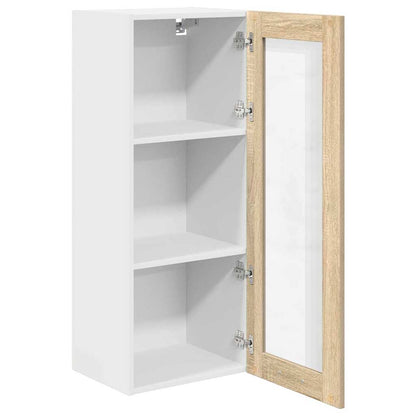 Armadio pensile con porta Rovere Sonoma 40 x 31 x 100 cm | homemem39