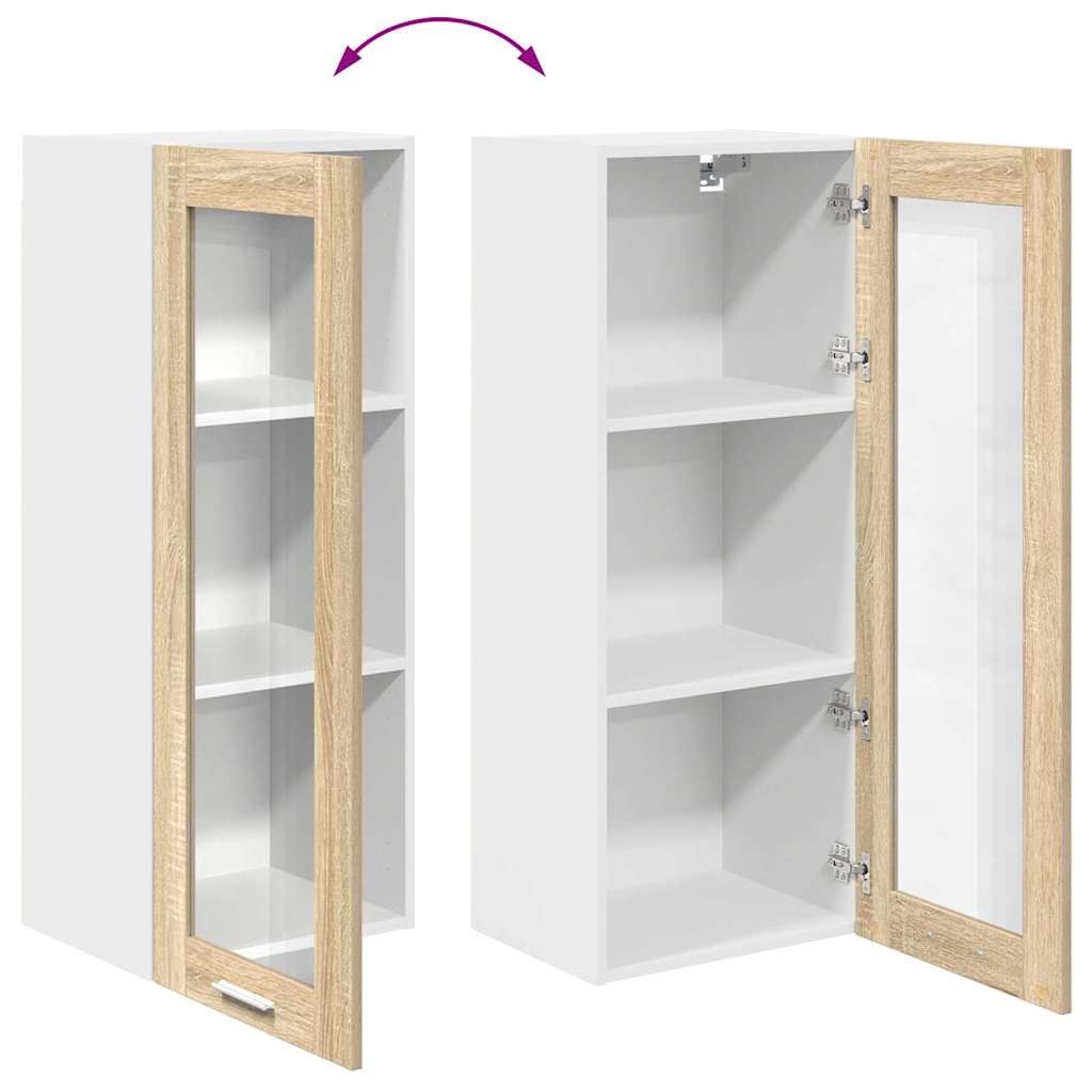Armadio pensile con porta Rovere Sonoma 40 x 31 x 100 cm