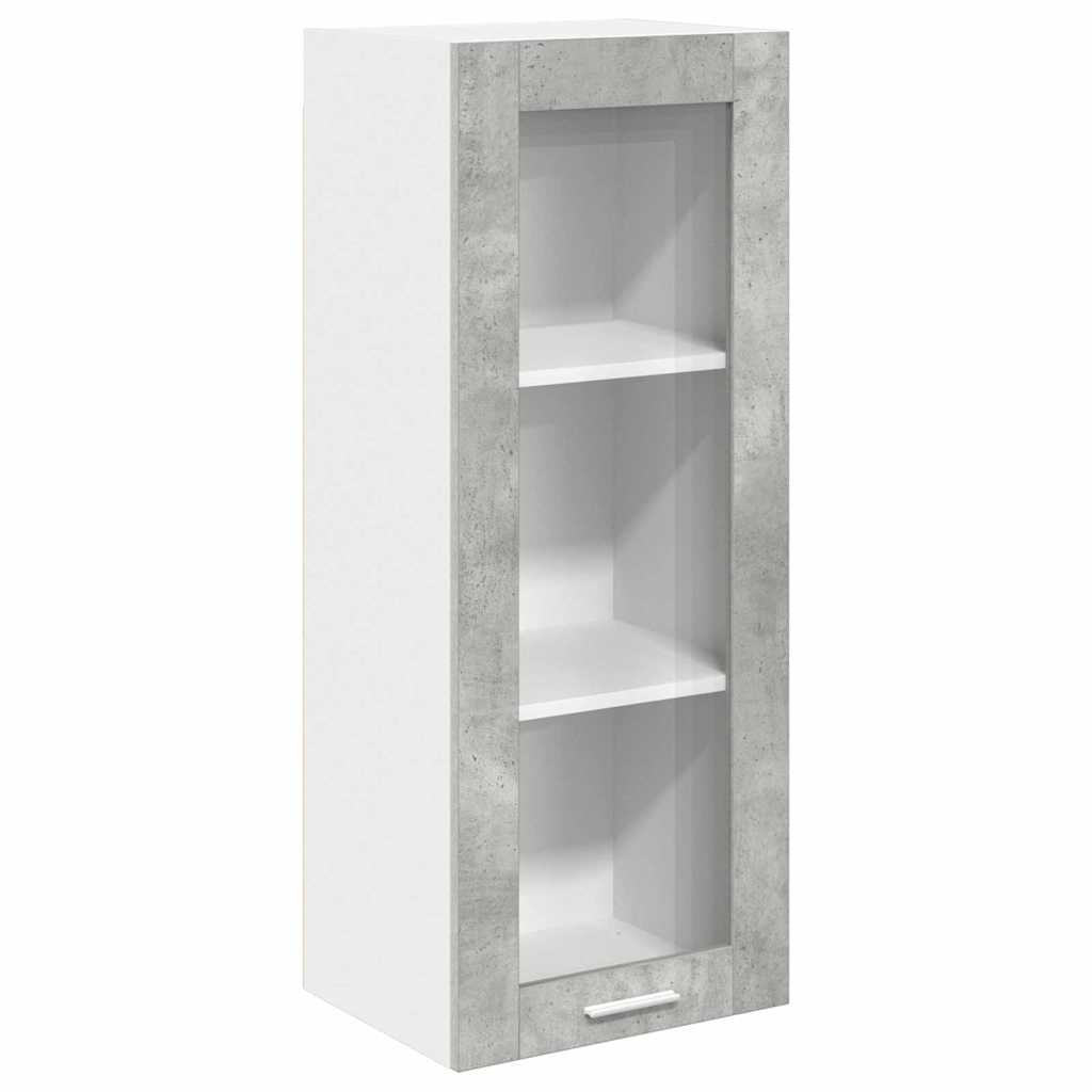 Armadio pensile con porta Grigio cemento 40 x 31 x 100 cm | homemem39