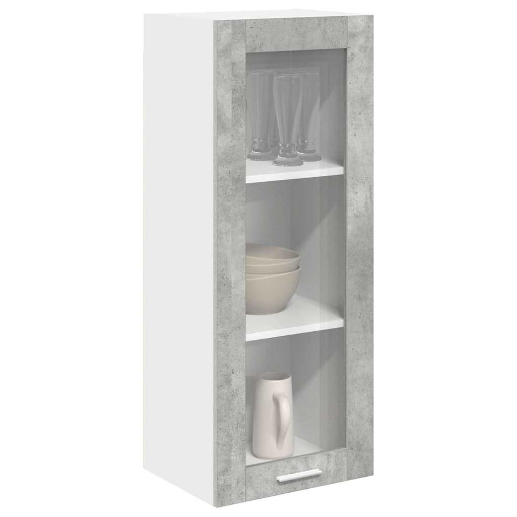 Armadio pensile con porta Grigio cemento 40 x 31 x 100 cm | homemem39