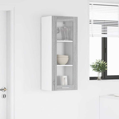 Armadio pensile con porta Grigio Sonoma 40 x 31 x 100 cm | homemem39