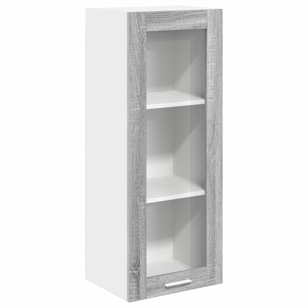Armadio pensile con porta Grigio Sonoma 40 x 31 x 100 cm | homemem39