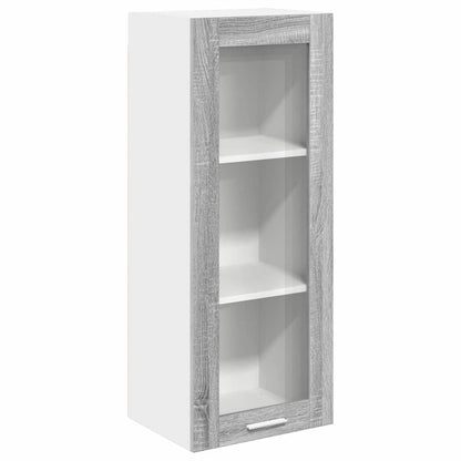 Armadio pensile con porta Grigio Sonoma 40 x 31 x 100 cm | homemem39