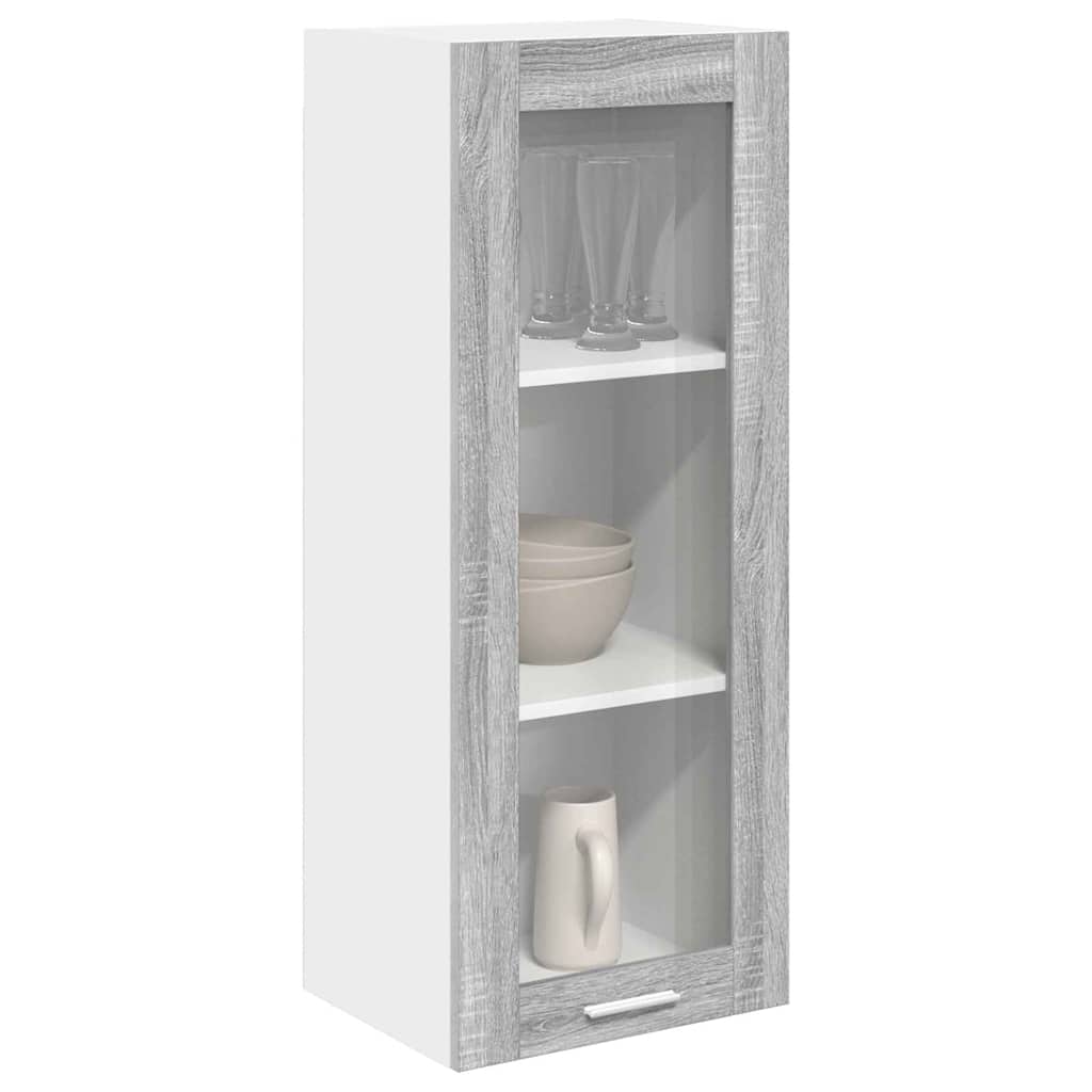Armadio pensile con porta Grigio Sonoma 40 x 31 x 100 cm | homemem39