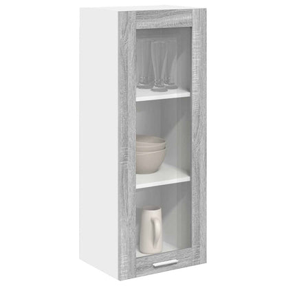 Armadio pensile con porta Grigio Sonoma 40 x 31 x 100 cm | homemem39