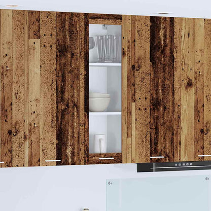 Armadio pensile con porta Legno vecchio 40 x 31 x 100 cm | homemem39