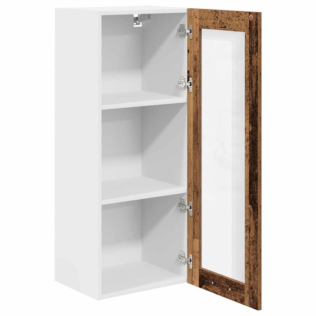 Armadio pensile con porta Legno vecchio 40 x 31 x 100 cm | homemem39