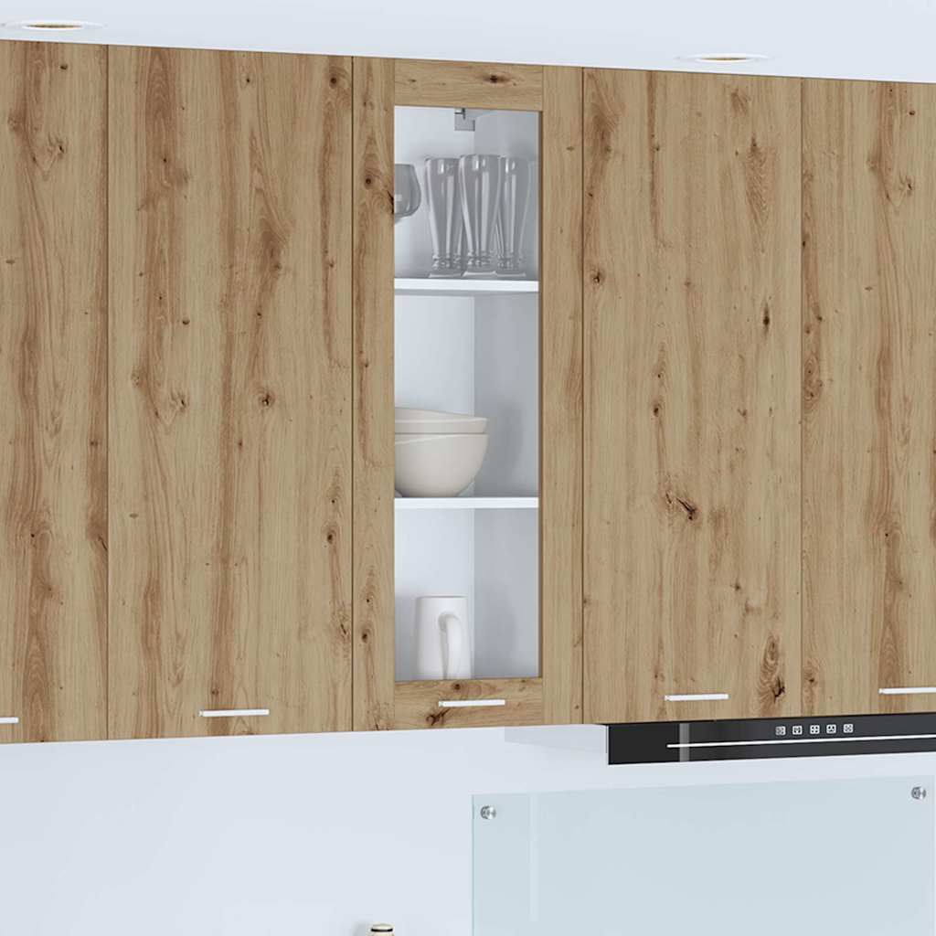 Armadio pensile con porta Rovere artigianale 40 x 31 x 100 cm
