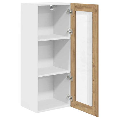 Armadio pensile con porta Rovere artigianale 40 x 31 x 100 cm