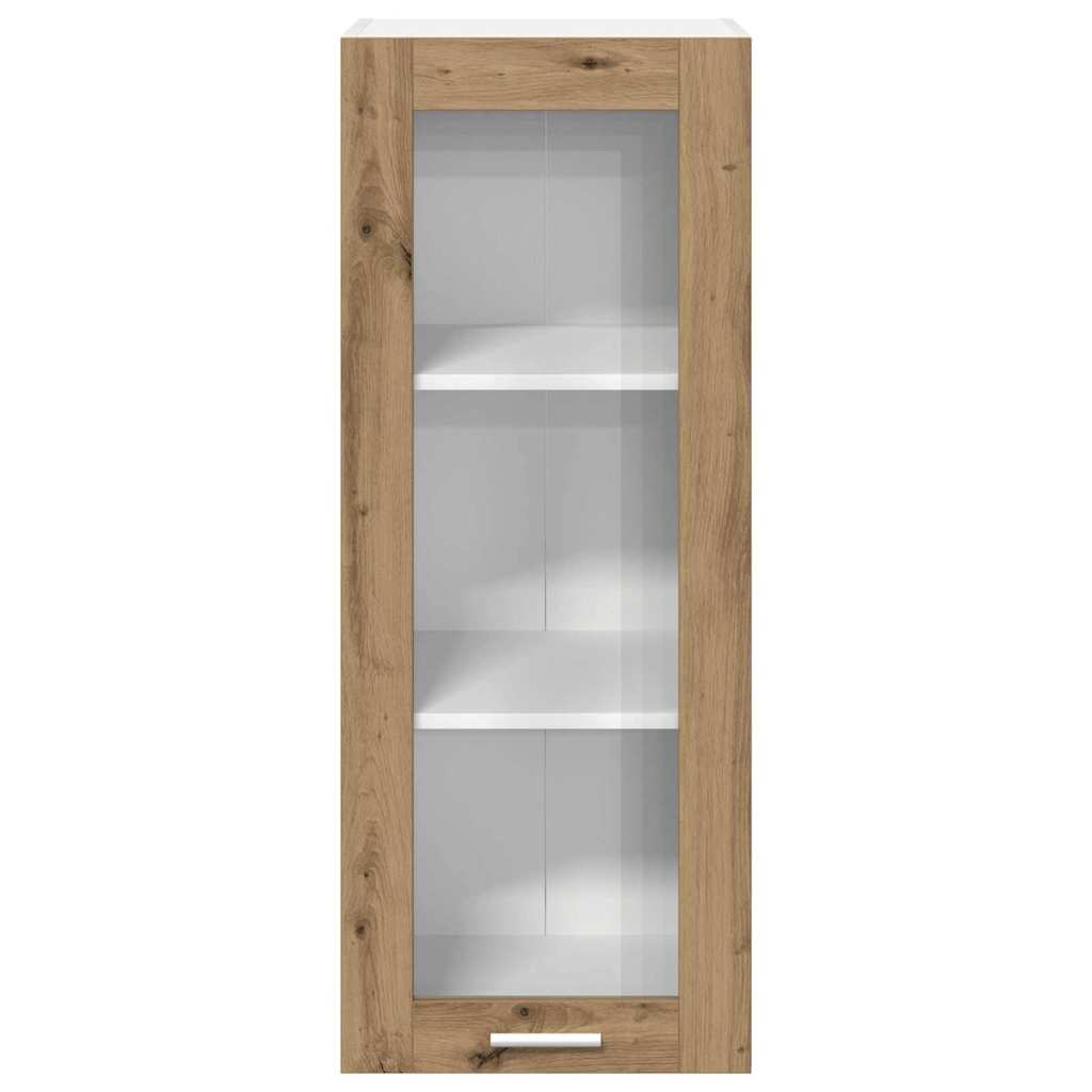 Armadio pensile con porta Rovere artigianale 40 x 31 x 100 cm | homemem39