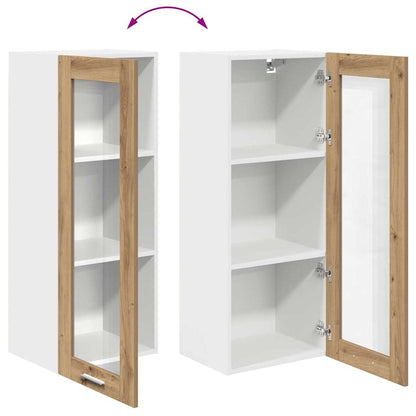 Armadio pensile con porta Rovere artigianale 40 x 31 x 100 cm