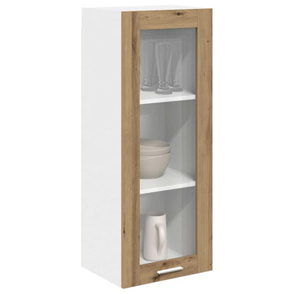 Armadio pensile con porta Rovere artigianale 40 x 31 x 100 cm | homemem39
