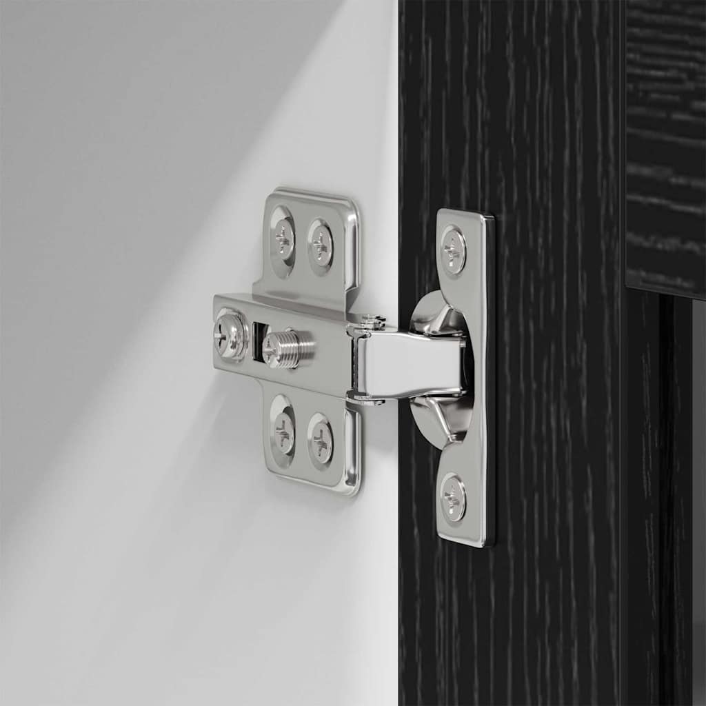 Armadio pensile con porta Riga Rovere Nero 60 x 31 x 100 cm | homemem39