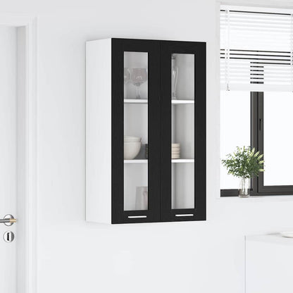 Armadio pensile con porta Riga Rovere Nero 60 x 31 x 100 cm | homemem39